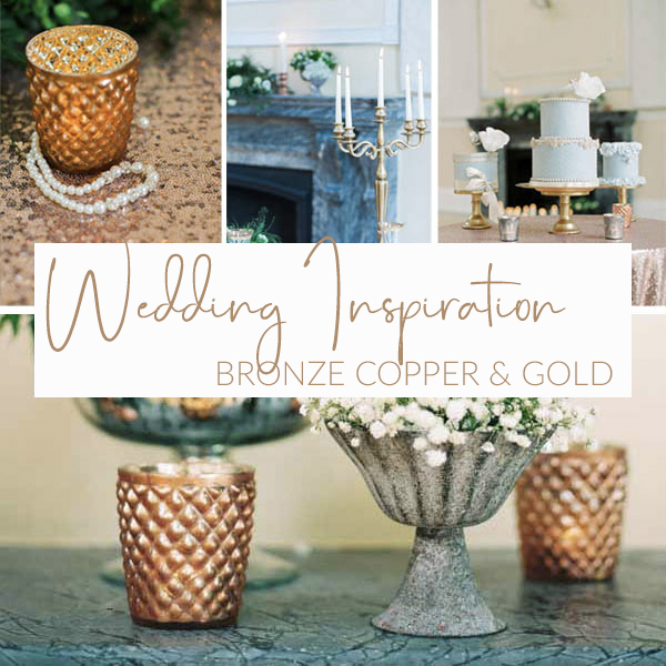 BRONZE COPPER GOLD WEDDING IDEAS