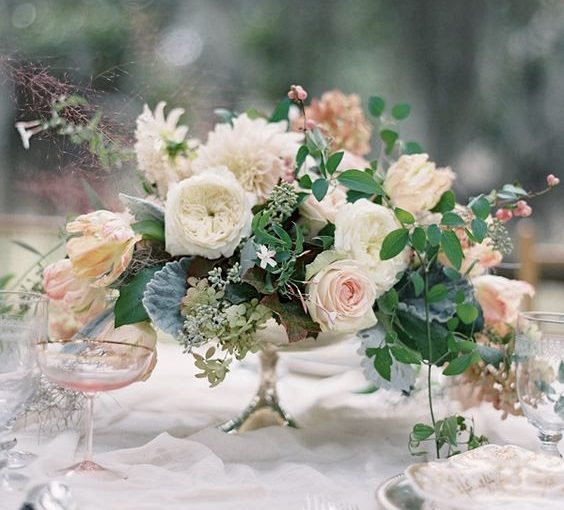 low wedding centrepieces footed bowls the wedding of my dreams