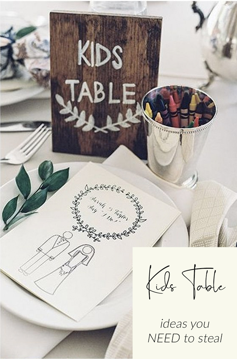 Kids table wedding centrepiece ideas you need to steal