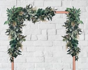 eucalyptus garlands wedding backdrops