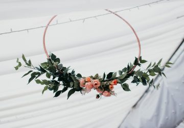 Hanging Hoops Wedding Floral Decorations
