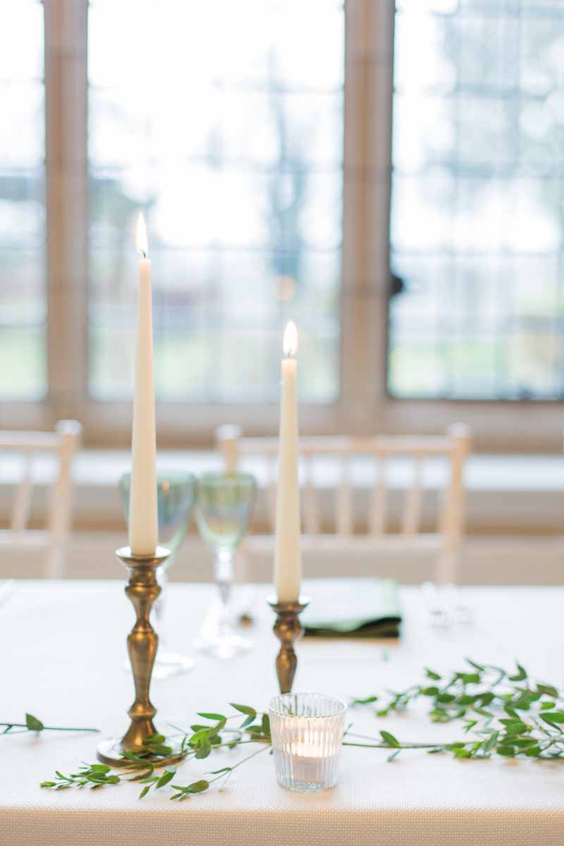 Candlesticks wedding styling ideas