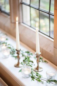 Candlesticks wedding styling ideas