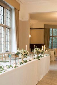 Top Table wedding ideas Brass and gold