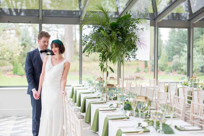 Brass and green wedding table centrepieces The Wedding of my Dreams 