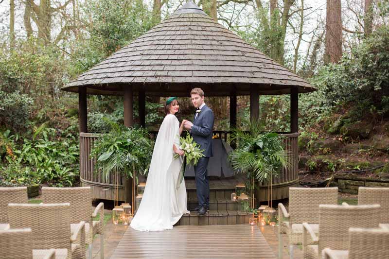 Brass and green wedding decor outdoor wedding ceremony The Wedding of my Dreams 