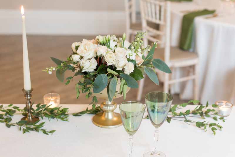 Top Table wedding ideas Brass and gold 