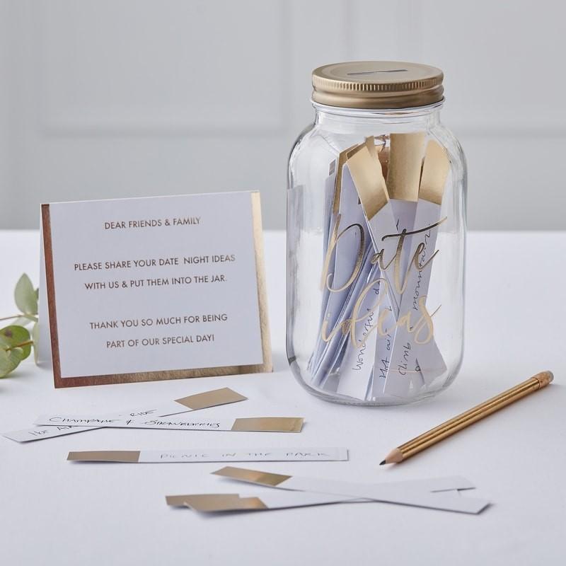 date night ideas jar wedding keepsakes