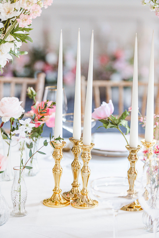 Gold candlesticks wedding ideas