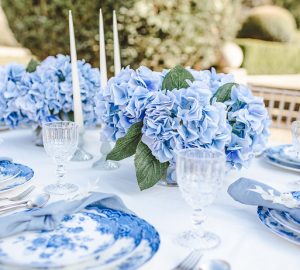 blue wedding flower ideas