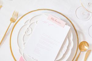 gold charger plates wedding ideas