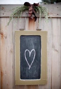 chalkboard heart