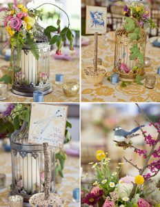 birdcage wedding table centre