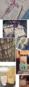 rubber stamps diy wedding decoration ideas