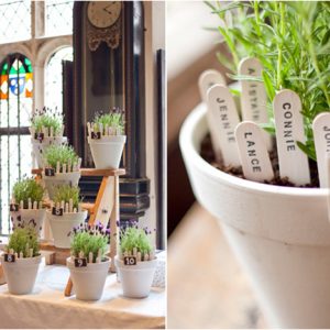 flower pots table plan