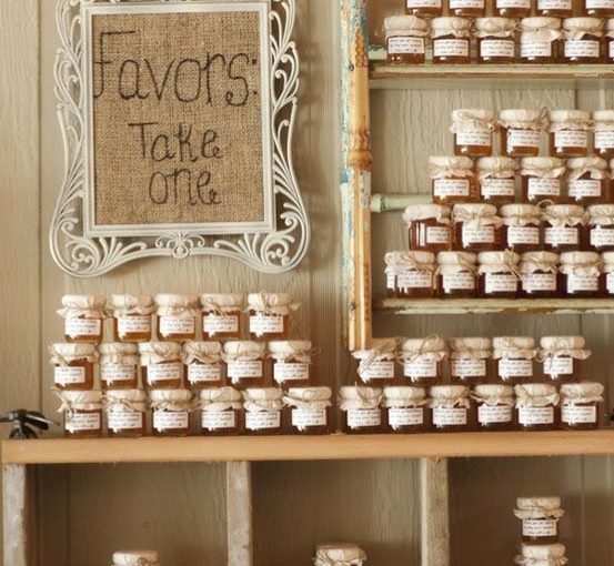 jam wedding favours