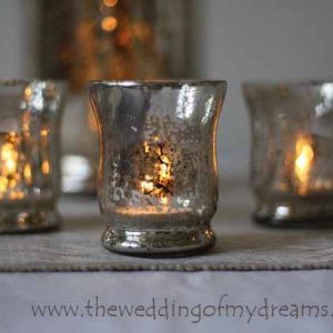 mercury silver tea light holders