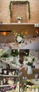 wedding table decorations jugs