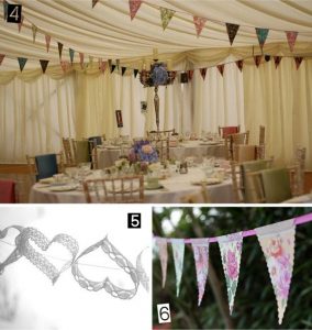 marquee wedding bunting