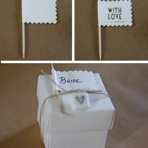 plain paper flags add your own message