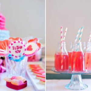 mini milk bottles with straws
