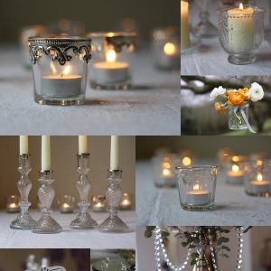 clear glass wedding decorations elegant wedding decor