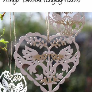 hanging wedding decorations hanging lovebird hearts