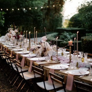 long wedding guest tables
