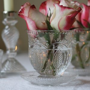 pressed glass vases