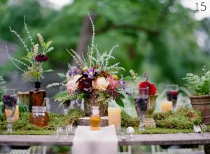 rustic centrepices wedding 2