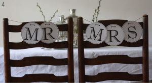 chair backs for weddings mr and mrs