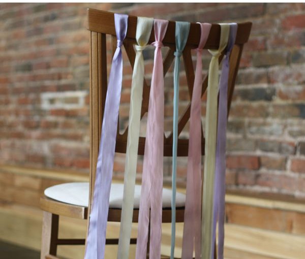 ribbon chair decorations wedding
