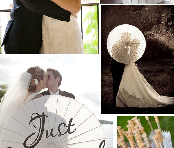 wedding parasols white lace parasols