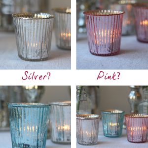 mercury glass tea light holders