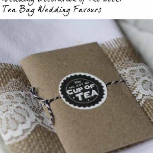 tea bag wedding favours