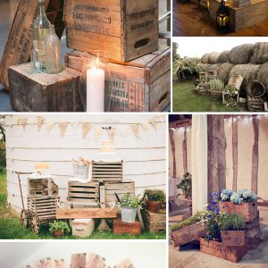 wooden crates weddings