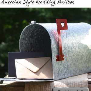 amercian style wedding mailbox postbox