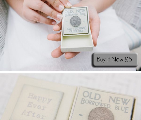 wedding lucky sixpence for her shoe