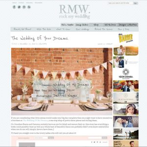 the wedding of my dreams featured on rock my wedding