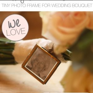 tiny photo frame for wedding bouquets