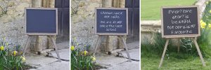blackboard weddin sign ceremony pick a seat not a side every love story is beauiful but ours is my favourite
