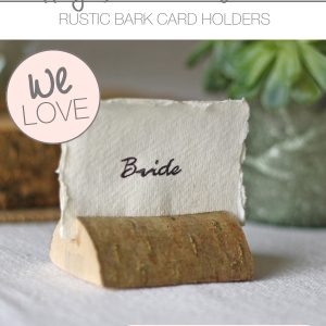 rustic bark card holders wedding copy