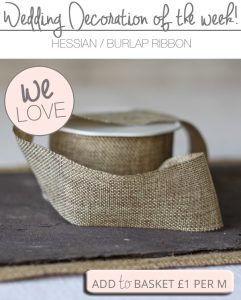 roll of hessian ribbon for sale