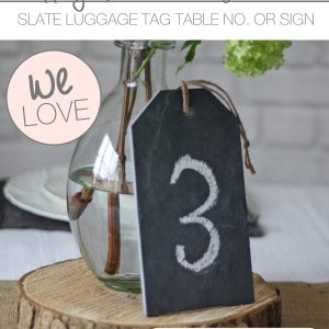 slate wedding table numbers
