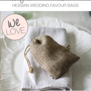 hessian wedding favour bags