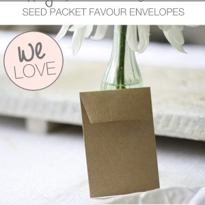 seed packet favours envelopes brown cheap
