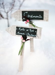 wedding ceremony signs ideas blackboard arrows
