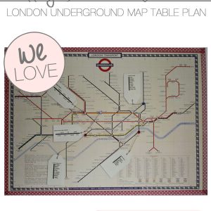 london underground map wedding table plan
