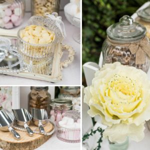 wedding dessert table decorations for sale scoops tree slices glass jars