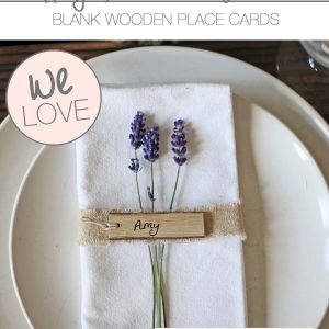 wooden place cards rustic wedding ideas